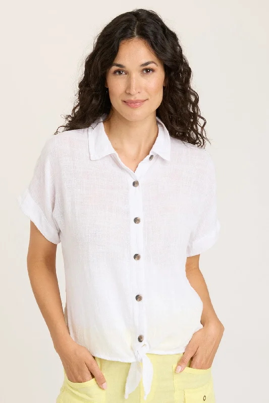 Gauze Teagan Tie Top