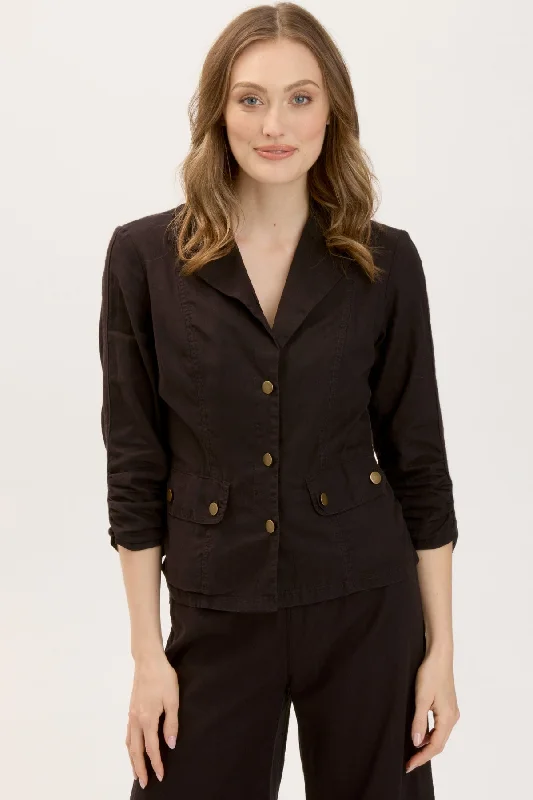 Linen Folksy Jacket