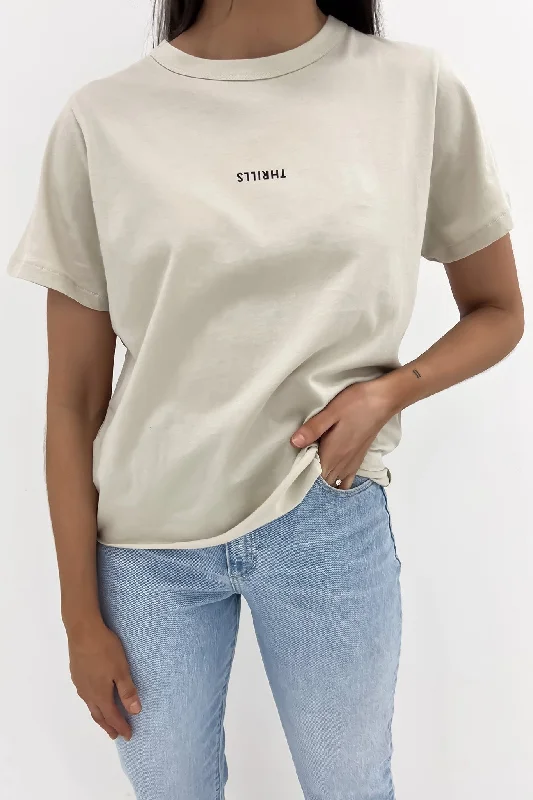 Minimal Thrills Relaxed Tee Oatmeal