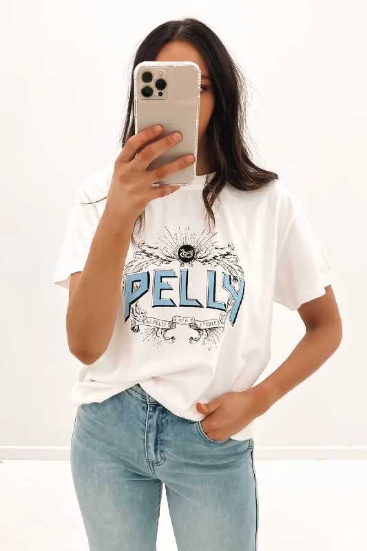 Python Crest Tee Vintage White