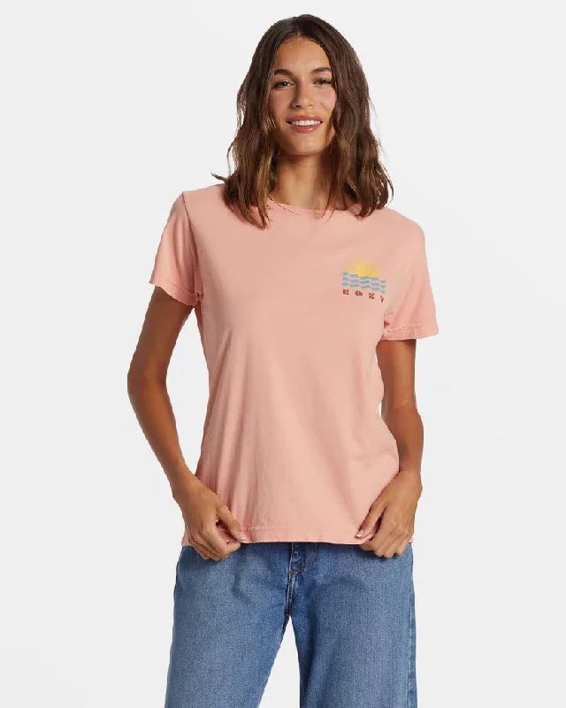 Roxy Sun Spun Tee-Candlelight Peach