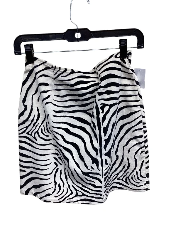 Skirt Mini & Short By Cache In Zebra Print, Size: S