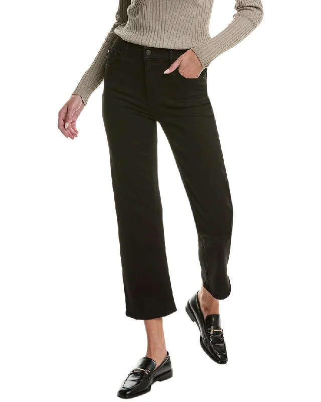 DL1961 Patti Black Peached Straight Leg Jean