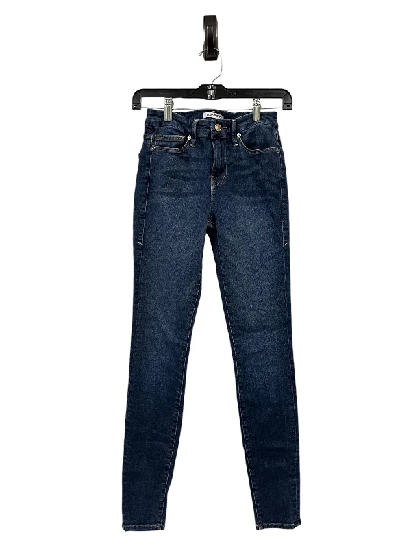 Jeans Skinny By Good American In Blue Denim, Size: 2