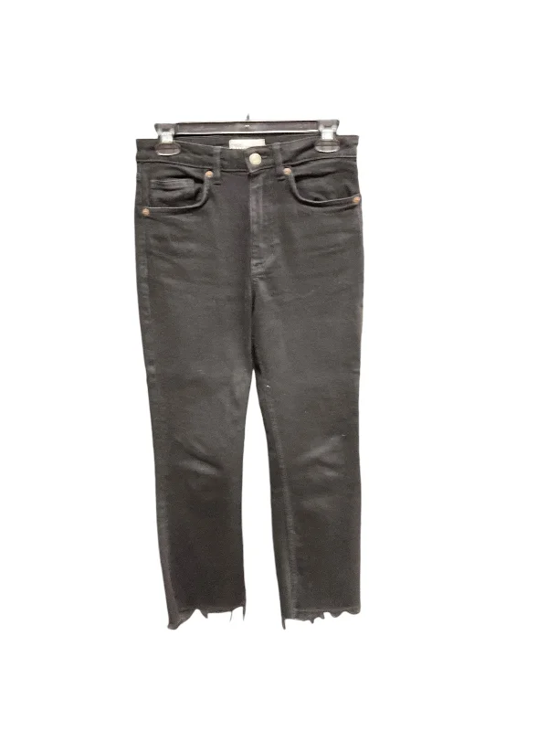 Jeans Straight By Zara In Black, Size: S