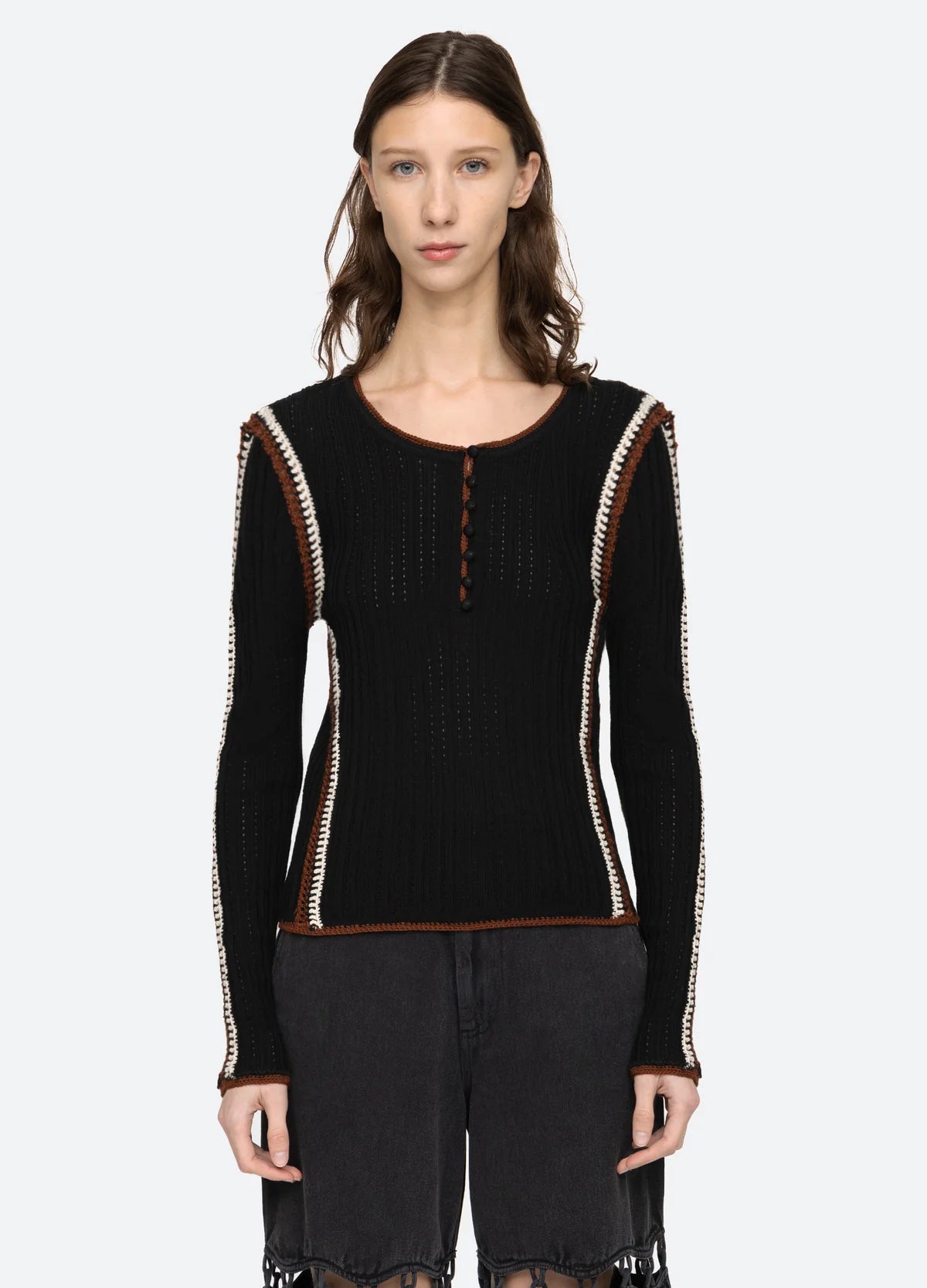 Riva Long Sleeve Top - Black