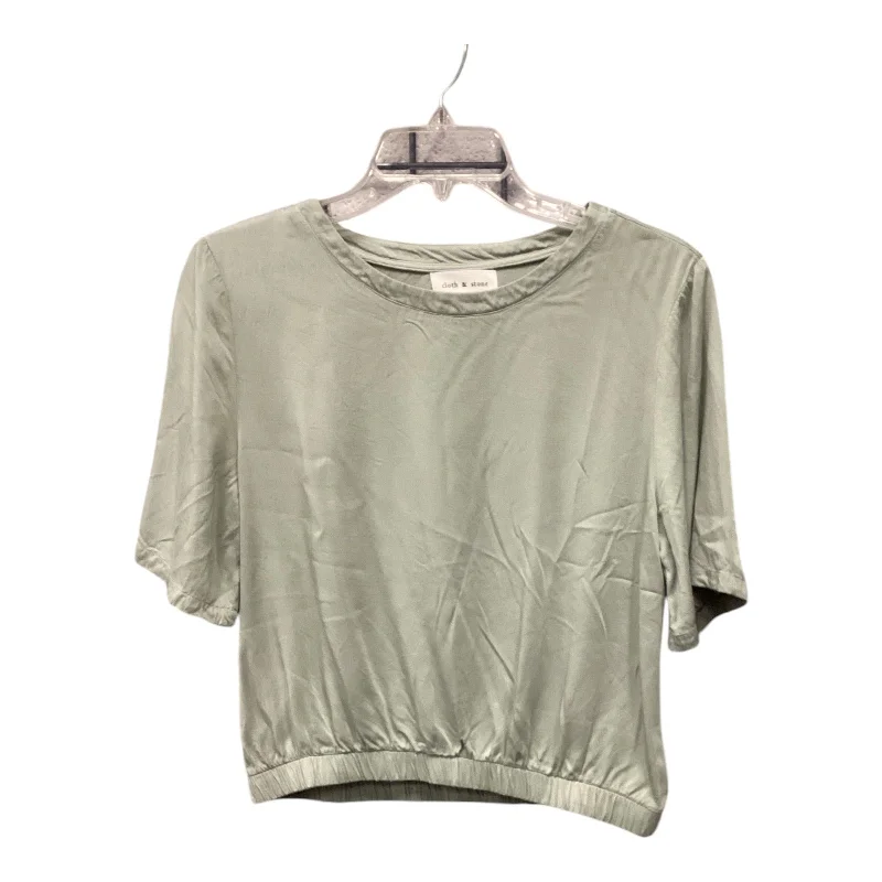 Top Short Sleeve By Cloth & Stone In Green, Size: S