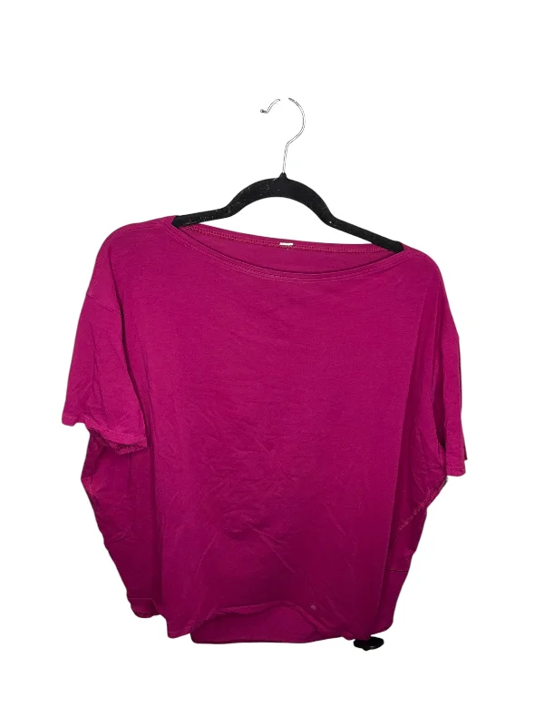 Top Short Sleeve By Lululemon In Purple, Size: M