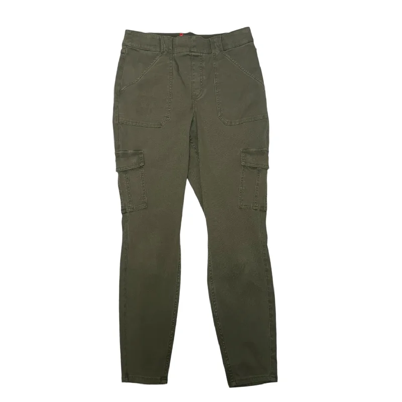 Stretch Twill Ankle Cargo Pants By Spanx In Green, Size: Xl