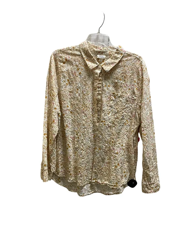 Top Long Sleeve By Ana In Yellow, Size: 2x