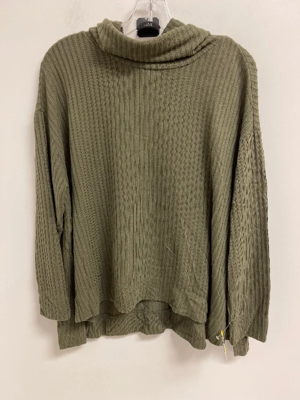 Top Long Sleeve By Maeve In Green, Size: M