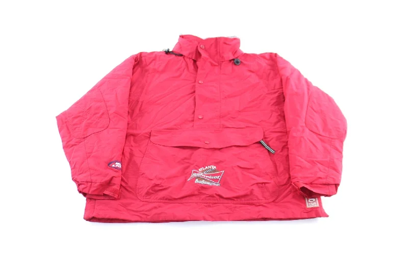 2000 Atlanta Budweiser Football Red Zip Up Jacket