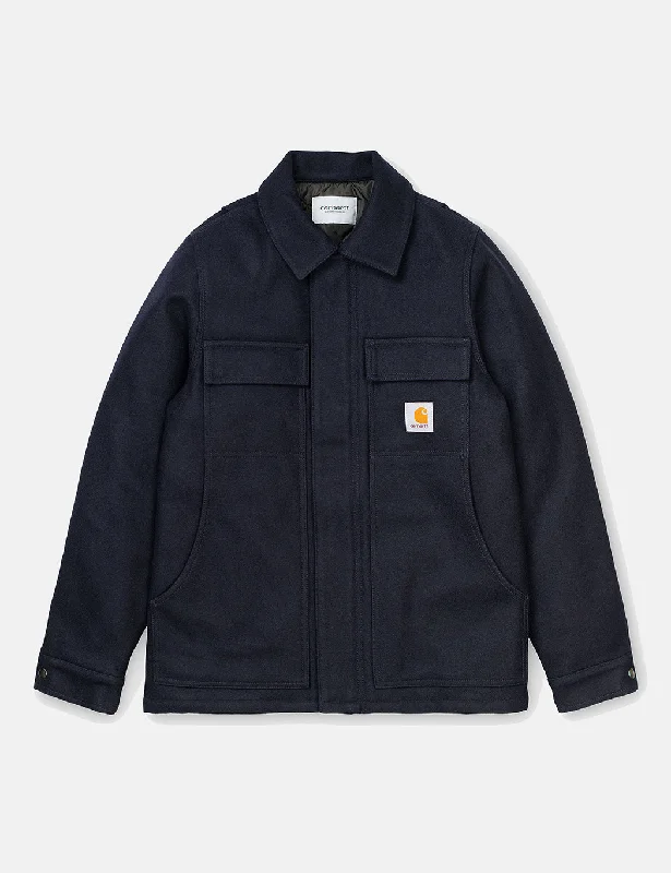 Carhartt-WIP Wool Arctic Coat - Dark Navy Blue