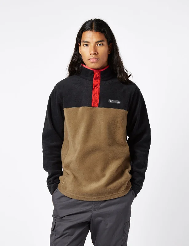 Columbia Steens Mountain Half Snap Fleece - Delta Brown/Mountain Red