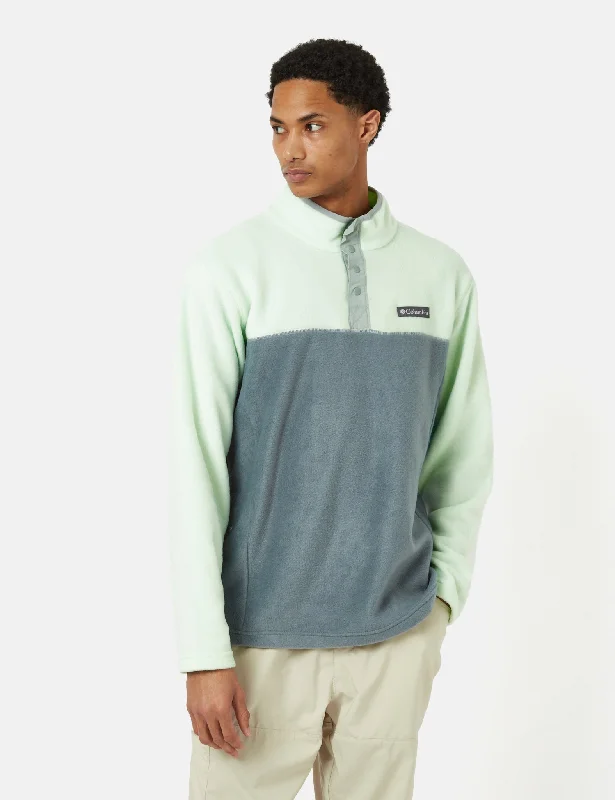 Columbia Steens Mountain Half Snap Fleece - Ice Green/Metal Grey/Blue