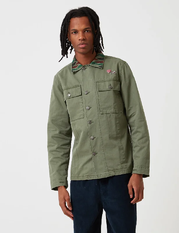 Deus Ex Machina Devers Rattle Overshirt - Clover Green