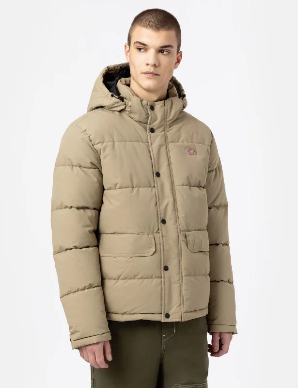 Dickies Glacier View Puffer Jacket - Khaki Brown