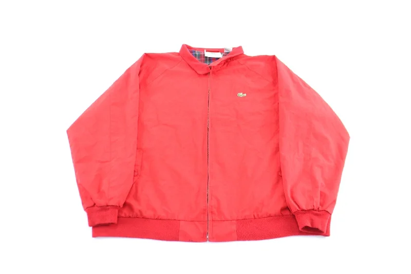 Lacoste Embroidered Logo Red Zip Up Jacket