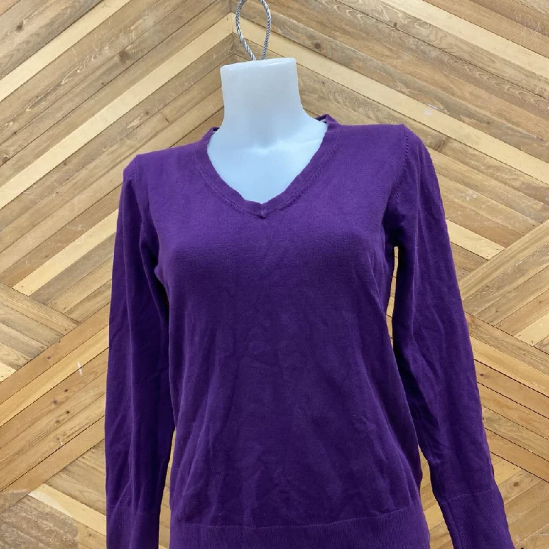 Kirkland Signature - Women's Lightweight Sweater: Dark Purple -women-MD