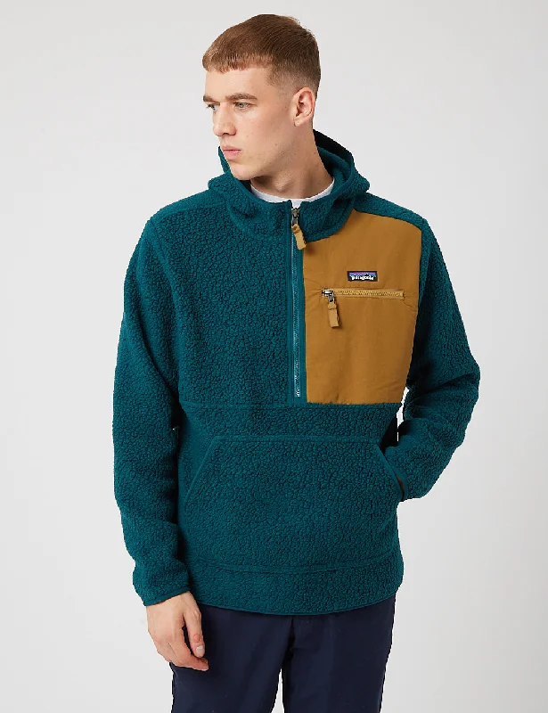 Patagonia Retro Pile Pullover Fleece Jacket - Dark Borealis Green