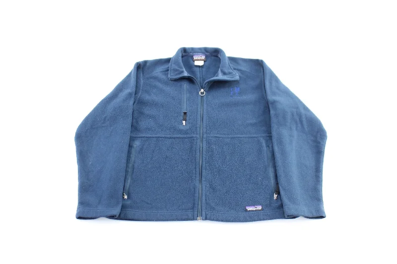 Patagonia Synchilla Logo Patch Blue Zip Up Jacket