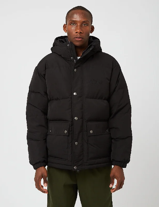 Polar Skate Co. Hood Puffer Jacket - Black