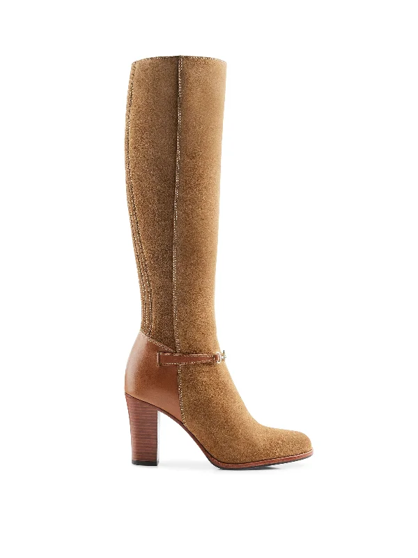 Heeled Octavia (Regular Fit) - Tan Suede