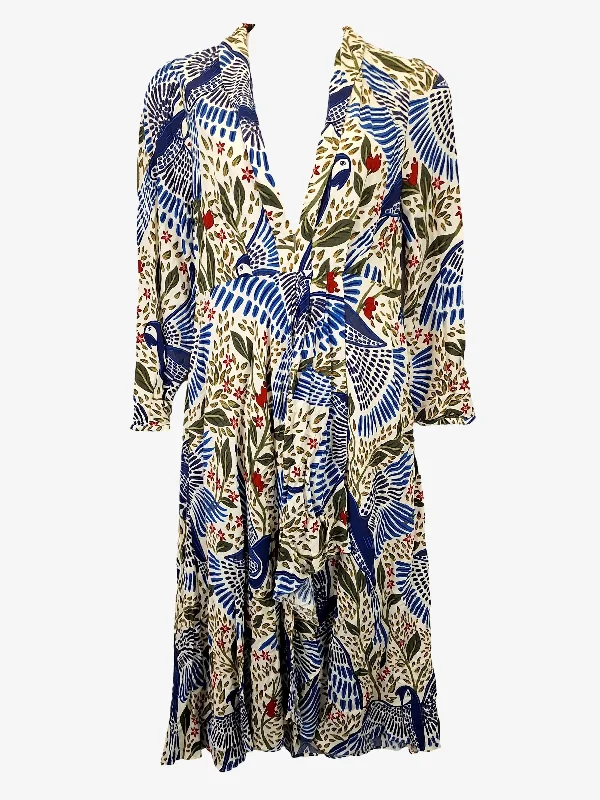 Farm Rio Funky Macaw Flight Maxi Dress Size L