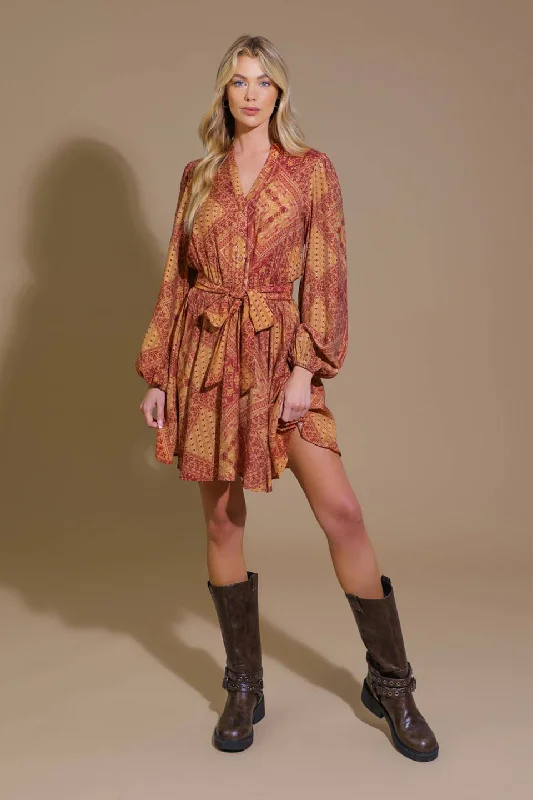 DEEPLY DELIGHTFUL WOVEN MINI DRESS