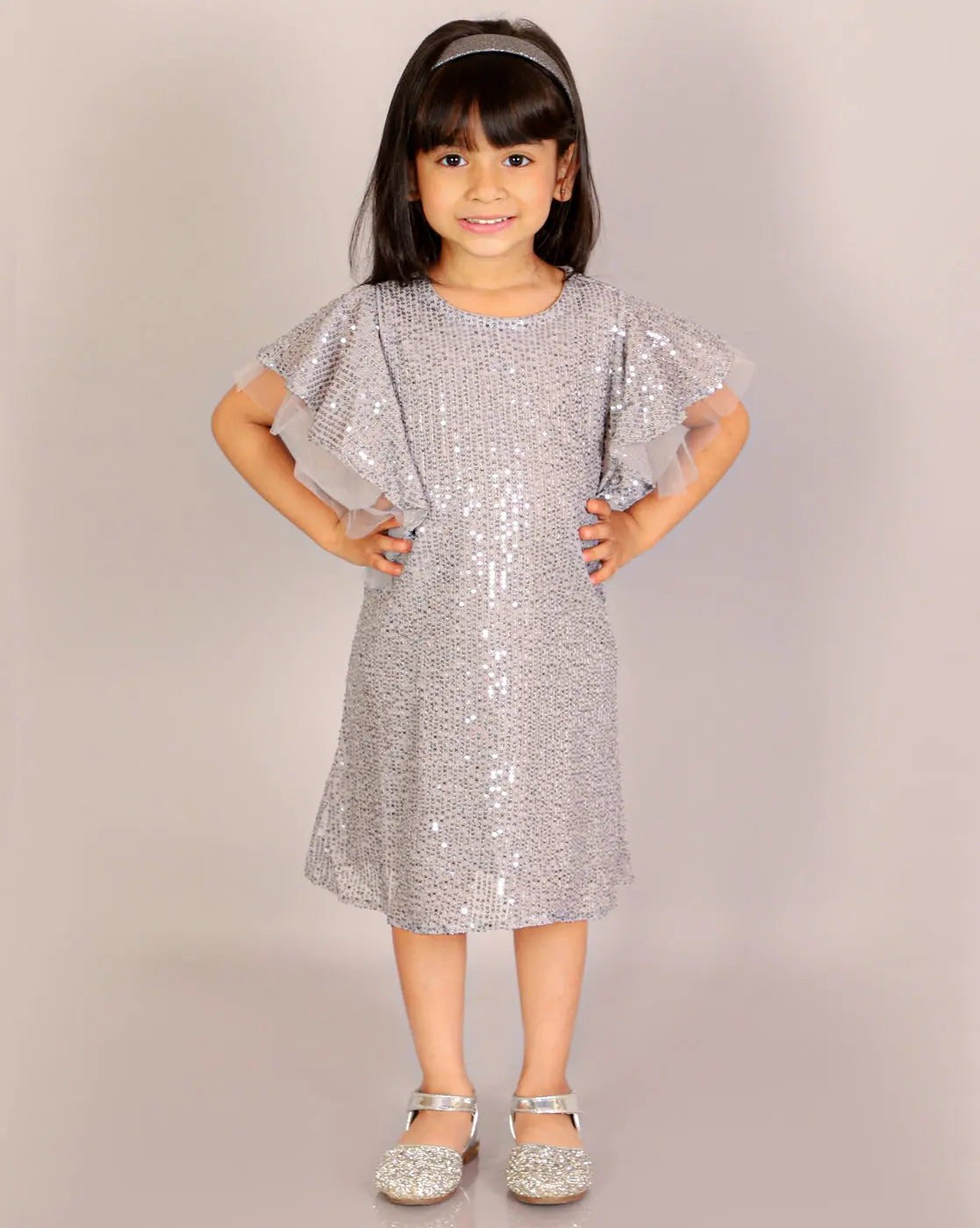 Lil Drama Girls Party Dress-CP-DRS-6033G-3Y