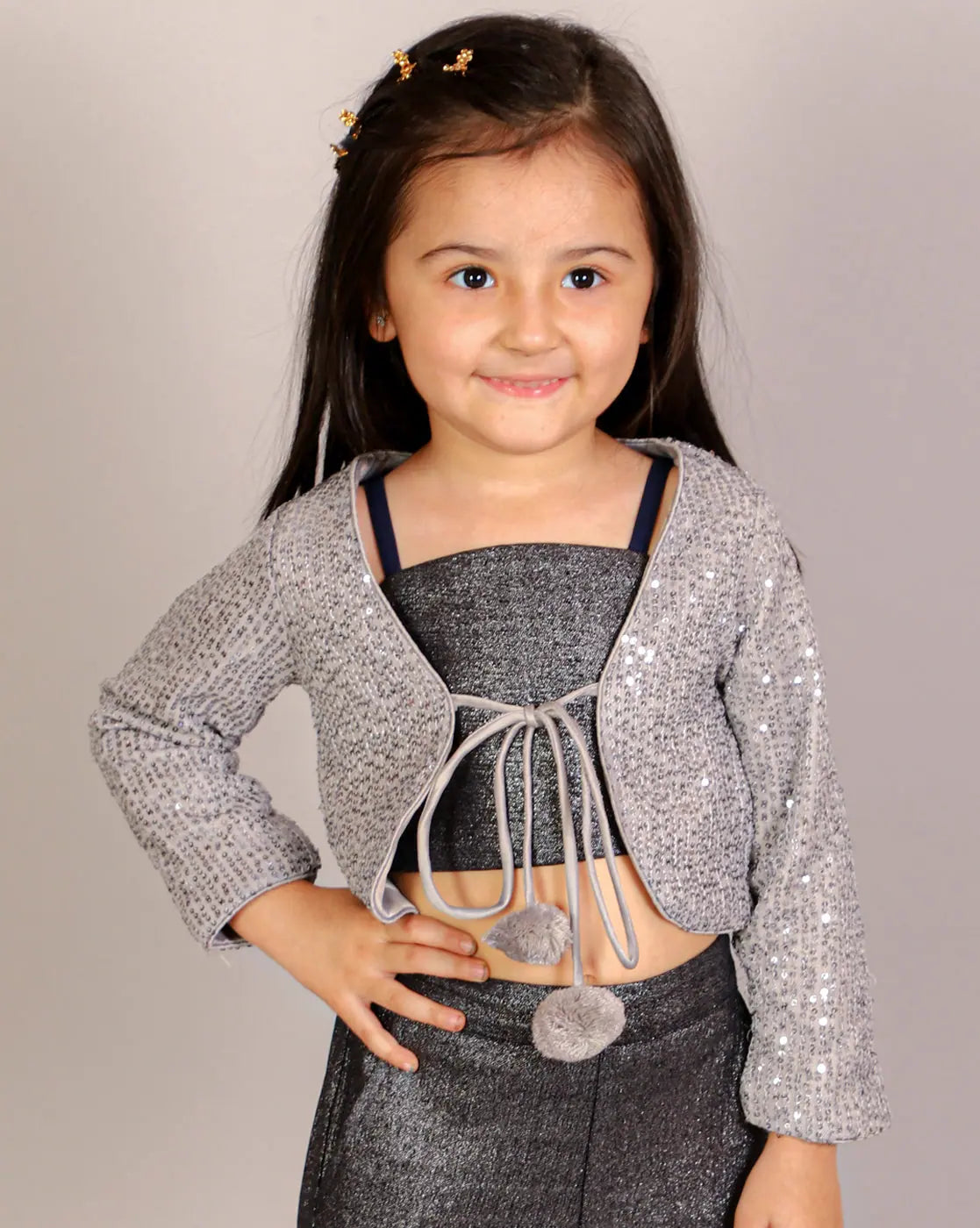 Lil Drama Girls Party Shrug-CP-SHG-6034G-24M