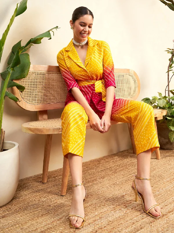 Yellow Bandhani Print