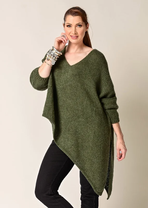 Aysha Knit Top in Khaki