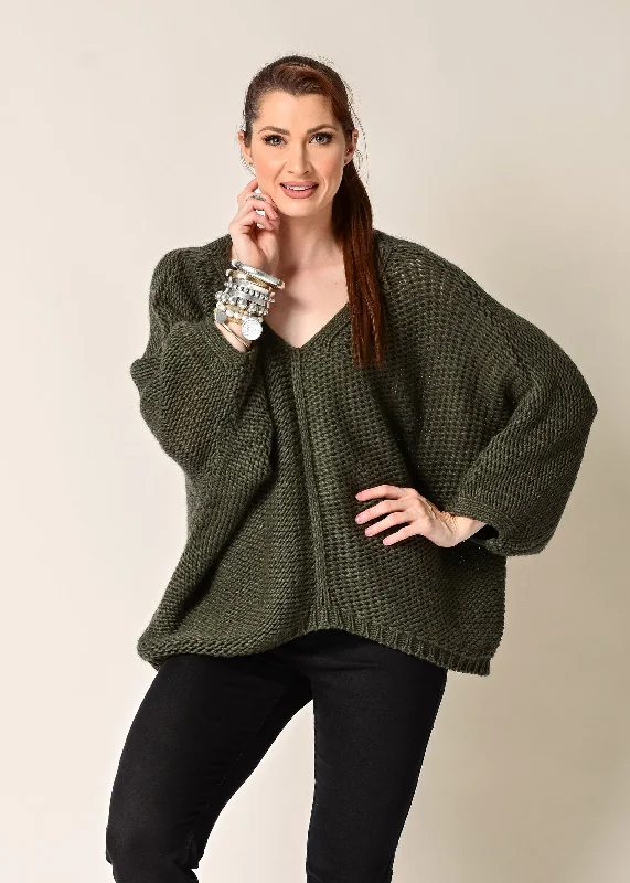 Daly Knit Top in Khaki