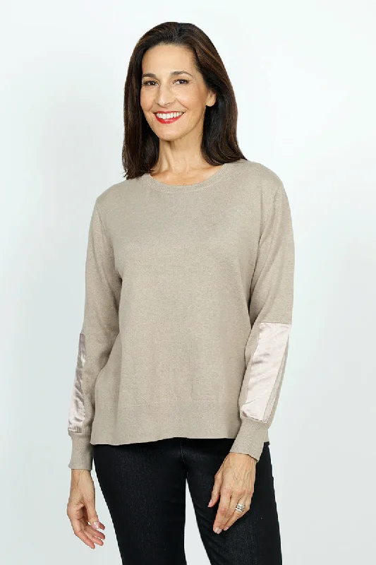 Lolo Luxe Satin Elbow Crew