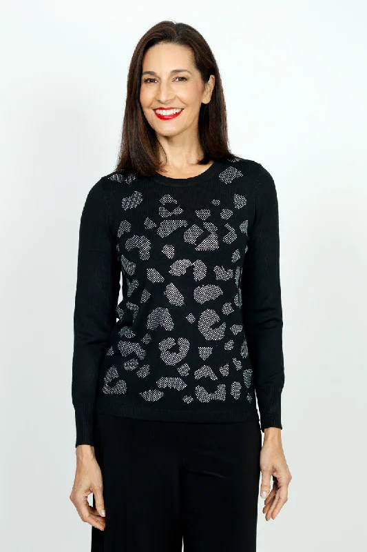 Metric Sequin Shapes Sweater