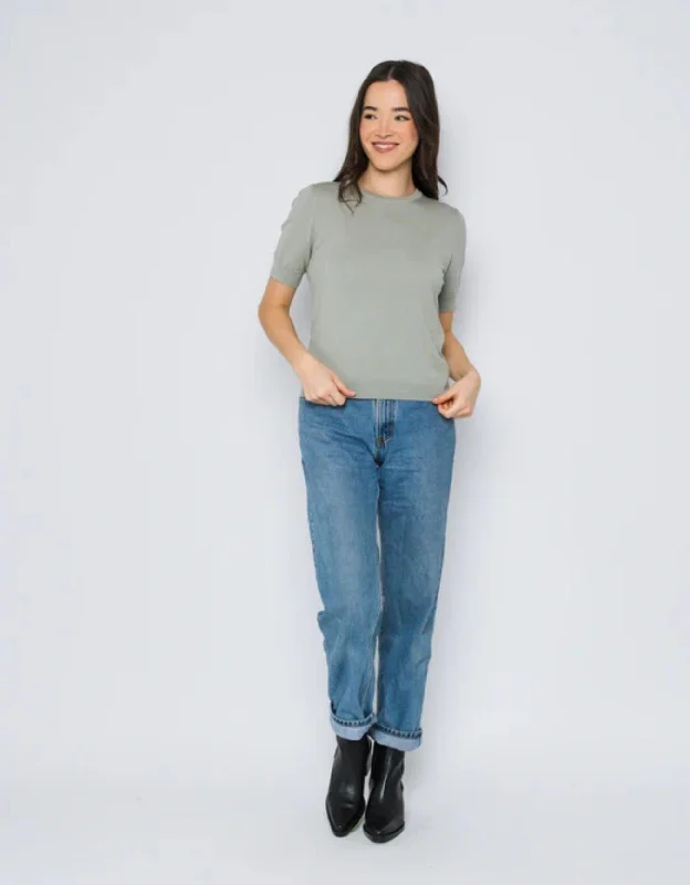 Orb Essie Luxe Sweater Tee SAGE