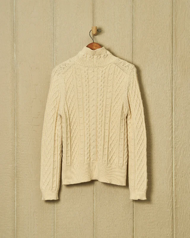 Stowe Turtleneck Sweater in Egret