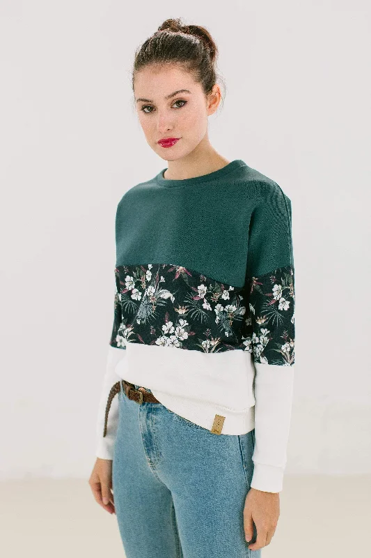 Sweater Mia winter flowers